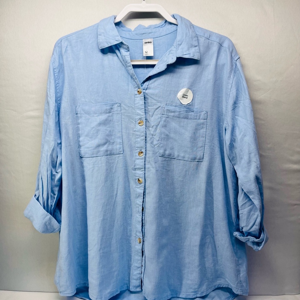 Light Blue Button‎ Down Shirt